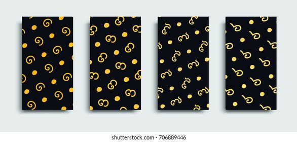 Minimal covers design, Applicable for Banners,Posters. Eps10 vector, Include Seamless Patterns Swatches in CMYK color mode.