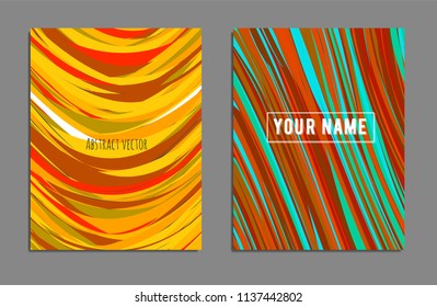 Minimal covers design. Bright colors. Future geometric template. Vector.