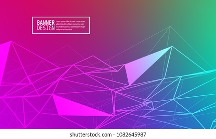 Minimal covers design. Colorful bright gradients. Future geometric patterns. Abstract vector illustration.