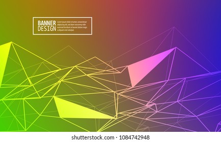 Minimal covers design. Colorful bright gradients. Future geometric patterns. Abstract vector illustration.