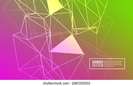 Minimal covers design. Colorful bright gradients. Future geometric patterns. Abstract vector illustration.
