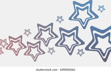 Minimal covers design. Colorful bright stars gradients. Future geometric patterns. Abstract vector illustration.