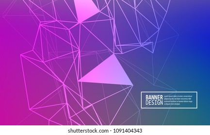 Minimal covers design. Colorful bright gradients. Future geometric patterns. Abstract vector illustration.