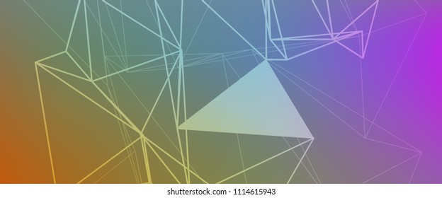 Minimal covers design. Colorful bright gradients. Future geometric patterns. Abstract vector illustration.