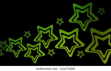 Minimal covers design. Colorful bright stars gradients. Future geometric patterns. Abstract vector illustration.