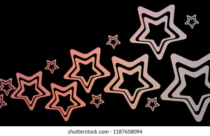 Minimal covers design. Colorful bright stars gradients. Future geometric patterns. Abstract vector illustration.