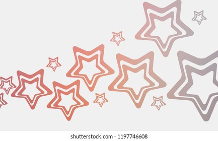 Minimal covers design. Colorful bright stars gradients. Future geometric patterns. Abstract vector illustration.