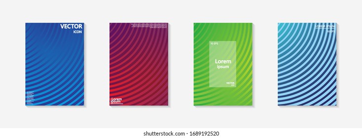 Minimal covers design. Colorful color halftone gradients. Future geometric patterns. Eps10 vector