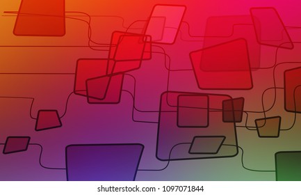 Minimal covers design. Colorful gradient background. Retro geometric patterns. Abstract vector illustration.