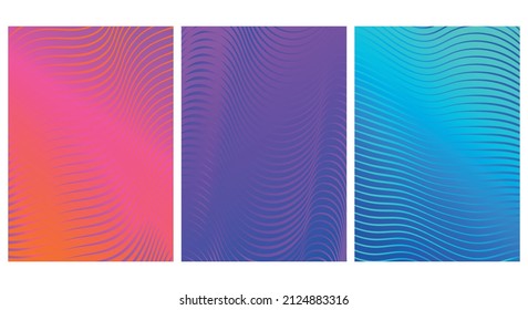 Minimal covers design. Colorful  gradient background modern template design for web. Cool gradients. Abstract geometric patterns. Vector, Eps 10.