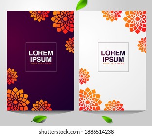 Minimal covers design. Colorful  gradients. Future arab ornament. posters