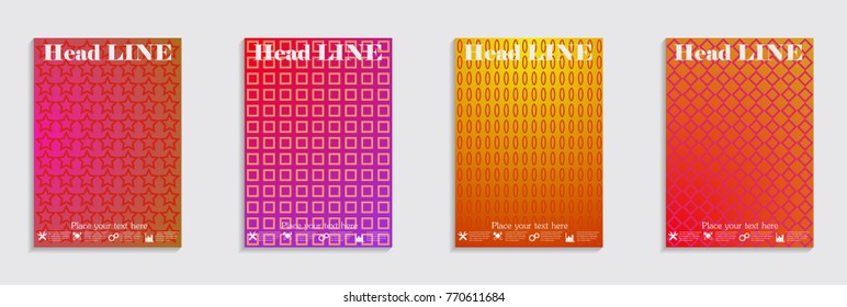 Minimal covers design. Colorful gradients. Future geometric patterns. Eps10 vector.

