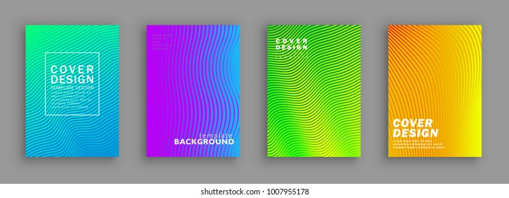 Minimal covers design. Colorful halftone gradients. Future geometric patterns. Vector template brochures, flyers, presentations, leaflet, magazine a4 size