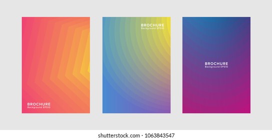 Minimal covers design. Colorful Colorful halftone gradients flyer. Geometric patterns. Eps10 vector.