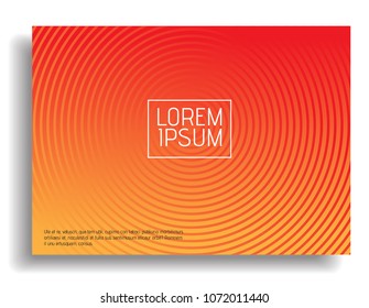 Minimal covers design. Colorful halftone gradients. Future geometric orange Yellow White. background vector