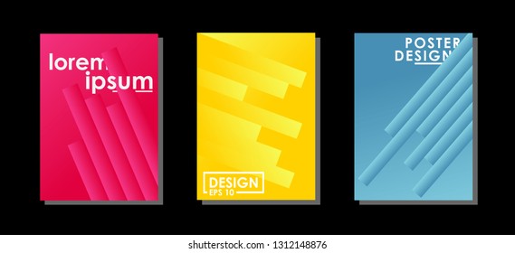 Minimal covers design. Colorful halftone gradients. Future geometric patterns. very suitable for your work project. Vector Eps10.