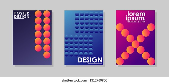 Minimal covers design. Colorful halftone gradients. Future geometric patterns. very suitable for your work project and for business brochure cover design. Vector Eps10.