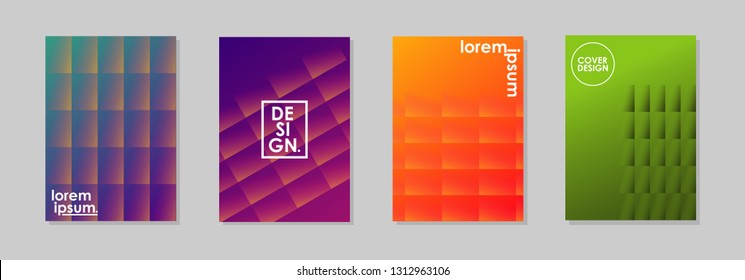 Minimal covers design. Colorful halftone gradients. Future geometric patterns. very suitable for your work project. Cool Background. gradient box. Vector Eps10.