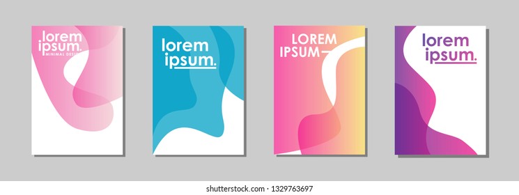 Minimal covers design. Colorful halftone gradients. Future geometric patterns. very suitable for your work project. Vector Eps10.
