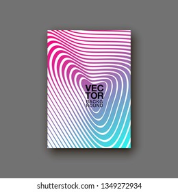 Minimal covers design. Colorful halftone gradients. Future geometric patterns.
