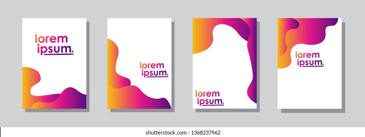 Minimal covers design. Colorful halftone gradients. Future geometric patterns. very suitable for your work project. Vector Eps10.