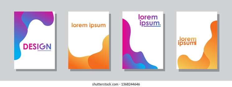 Minimal covers design. Colorful halftone gradients. Future geometric patterns. very suitable for your work project. Vector Eps10.