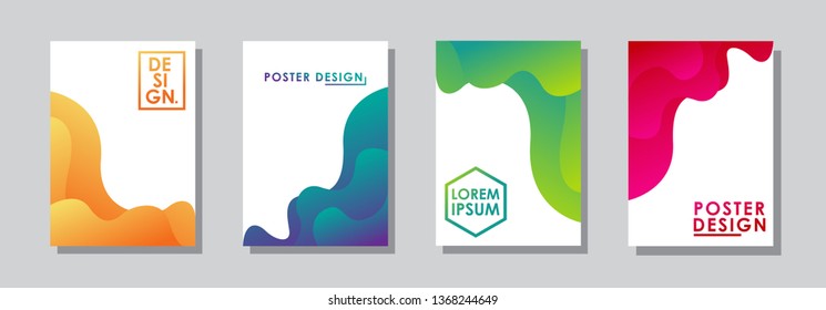 Minimal covers design. Colorful halftone gradients. Future geometric patterns. very suitable for your work project. Vector Eps10.