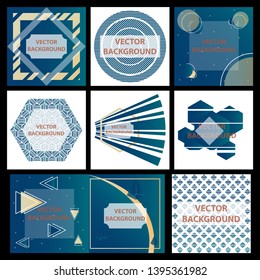 Minimal covers design. Colorful halftone gradients. Future geometric patterns. Eps10 vector.