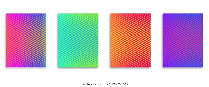 Minimal covers design. Colorful halftone gradient background in the modern template design for web page and layout. Gradient background. Geometric patterns. Vector illustration.