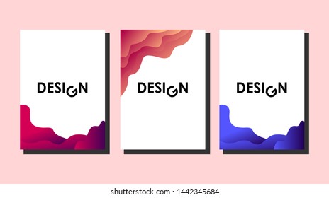 Minimal covers design. Colorful halftone gradients. Future geometric patterns. very suitable for your work project. trend design