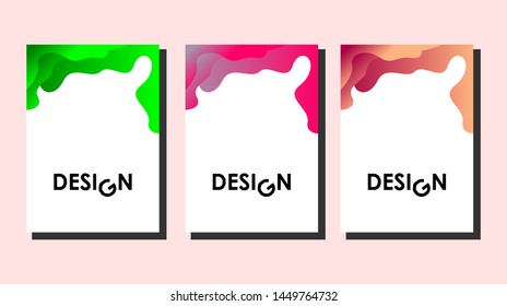 Minimal covers design. Colorful halftone gradients. Future geometric patterns. very suitable for your work project. trend design