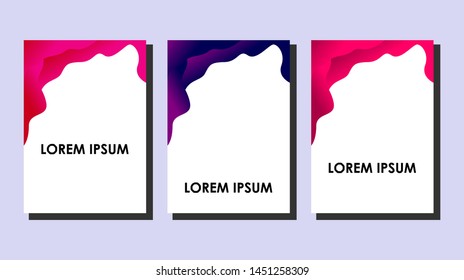 Minimal covers design. Colorful halftone gradients. Future geometric patterns. very suitable for your work project. trend design