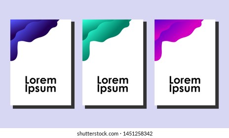 Minimal covers design. Colorful halftone gradients. Future geometric patterns. very suitable for your work project. trend design
