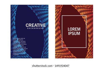 Minimal covers design. Colorful halftone gradients. Modern background for web, brochure, leaflet, flyer, cover, banner, poster. Cool gradients. Future Poster template with geometric patterns. Eps10.