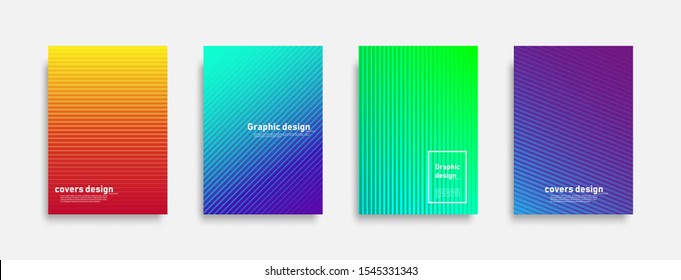 Minimal covers design. Colorful halftone gradients. Cool modern background design. Future geometric patterns. Eps10 vector.