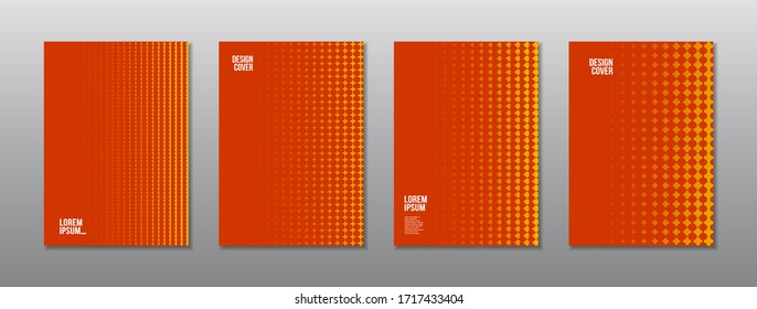 Minimal covers design. Colorful halftone gradients. Future geometric patterns. Eps10 vector.