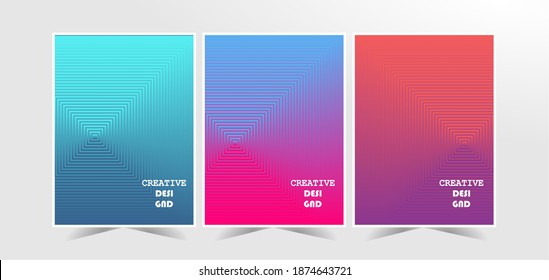 Minimal covers design. Colorful halftone gradients. Future geometric patterns. Eps10 vector.
