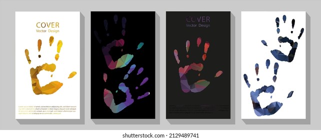 Minimal covers design. Colorful halftone gradients. Collection of templates for brochures, posters, covers, notebooks, magazines, banners, flyers and cards.
