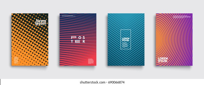 Minimal covers design. Colorful halftone gradients. Future geometric patterns. Eps10 vector. Minimal covers design. Colorful halftone gradients. Future geometric patterns. Eps10 vector.