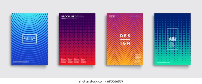 Minimal covers design  Colorful halftone gradients  Future geometric patterns  Eps10 vector 