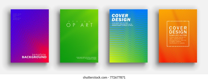 Minimal covers design. Colorful halftone gradients. Background geometric patterns. Vector template brochures, flyers, presentations, leaflet, magazine a4 size