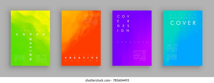 Minimal covers design  Colorful halftone gradients  Background abstract patterns  Vector template brochures  flyers  presentations  leaflet  magazine a4 size