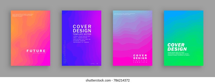 Minimal Cover Design Templates Set Abstract Stock Vector (Royalty Free ...
