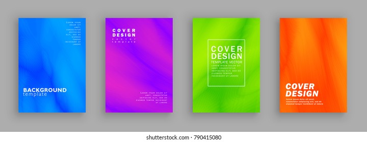 Minimal covers design. Colorful halftone gradients. Background abstract patterns. Vector template brochures, flyers, presentations, leaflet, magazine a4 size