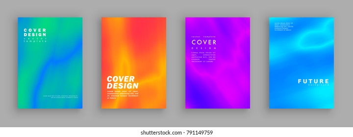 Minimal covers design. Colorful halftone gradients. Background abstract patterns. Vector template brochures, flyers, presentations, leaflet, magazine a4 size