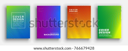 Minimal covers design. Colorful halftone gradients. Future geometric patterns. Vector template brochures, flyers, presentations, leaflet, magazine a4 size