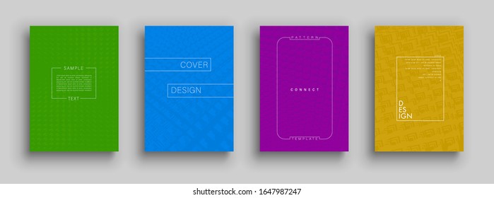 Minimal covers design. Colorful industrial gradients. Background abstract patterns. Vector template brochures, flyers, presentations, leaflet, magazine a4 size