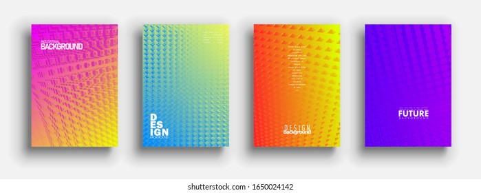 Minimal covers design. Colorful industrial gradients. Background abstract patterns. Vector template brochures, flyers, presentations, leaflet, magazine a4 size