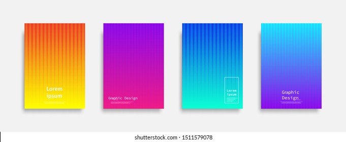 Minimal covers design. colorful line design. Future geometric patterns. Eps10 vector.