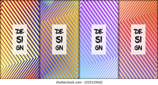 Minimal covers design. Colorful linear patterns. Vibrant background for screen, poster, banner, wallpaper, social media post